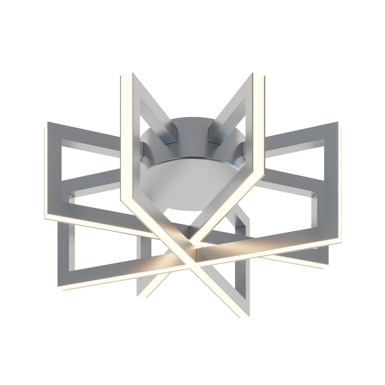 Cass LED Flush Mount in Satin Nickel