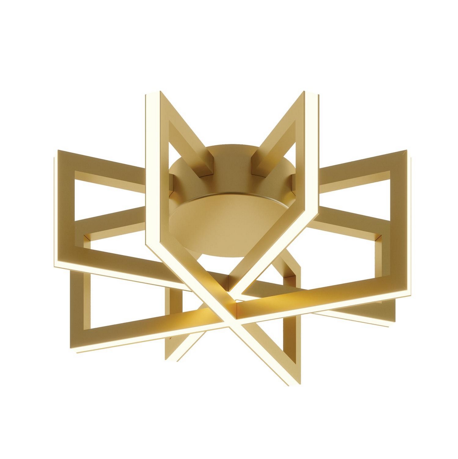 Cass LED Flush Mount in Gold