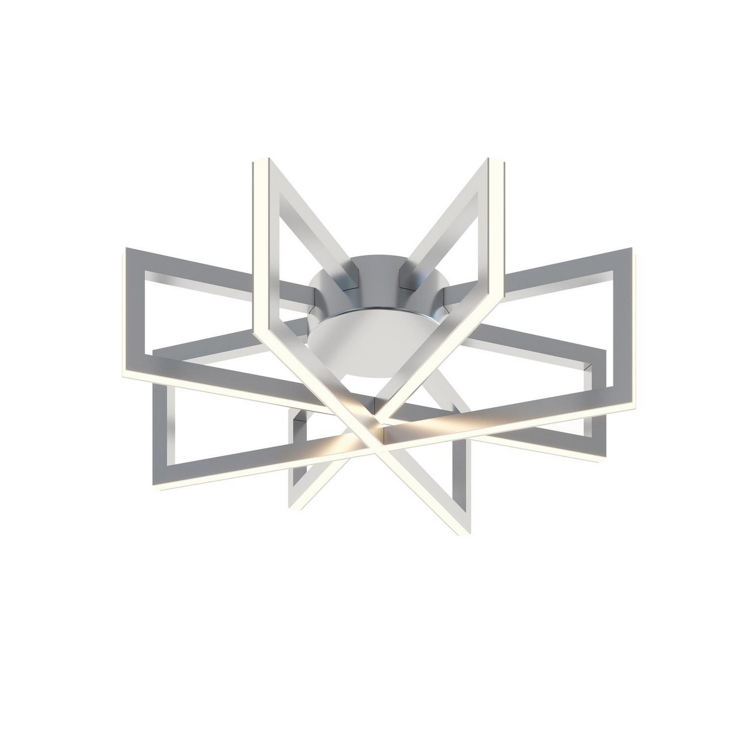 Cass LED Flush Mount in Satin Nickel