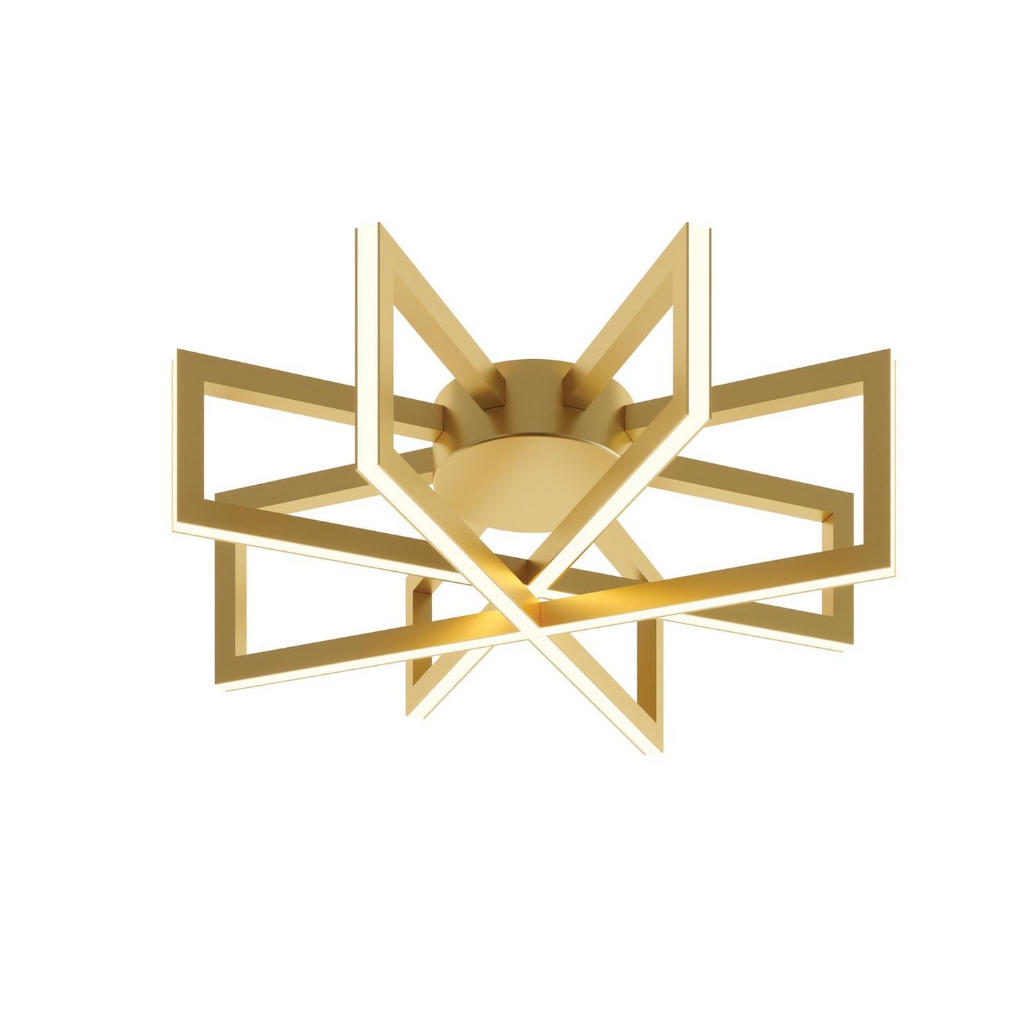Cass LED Flush Mount in Gold