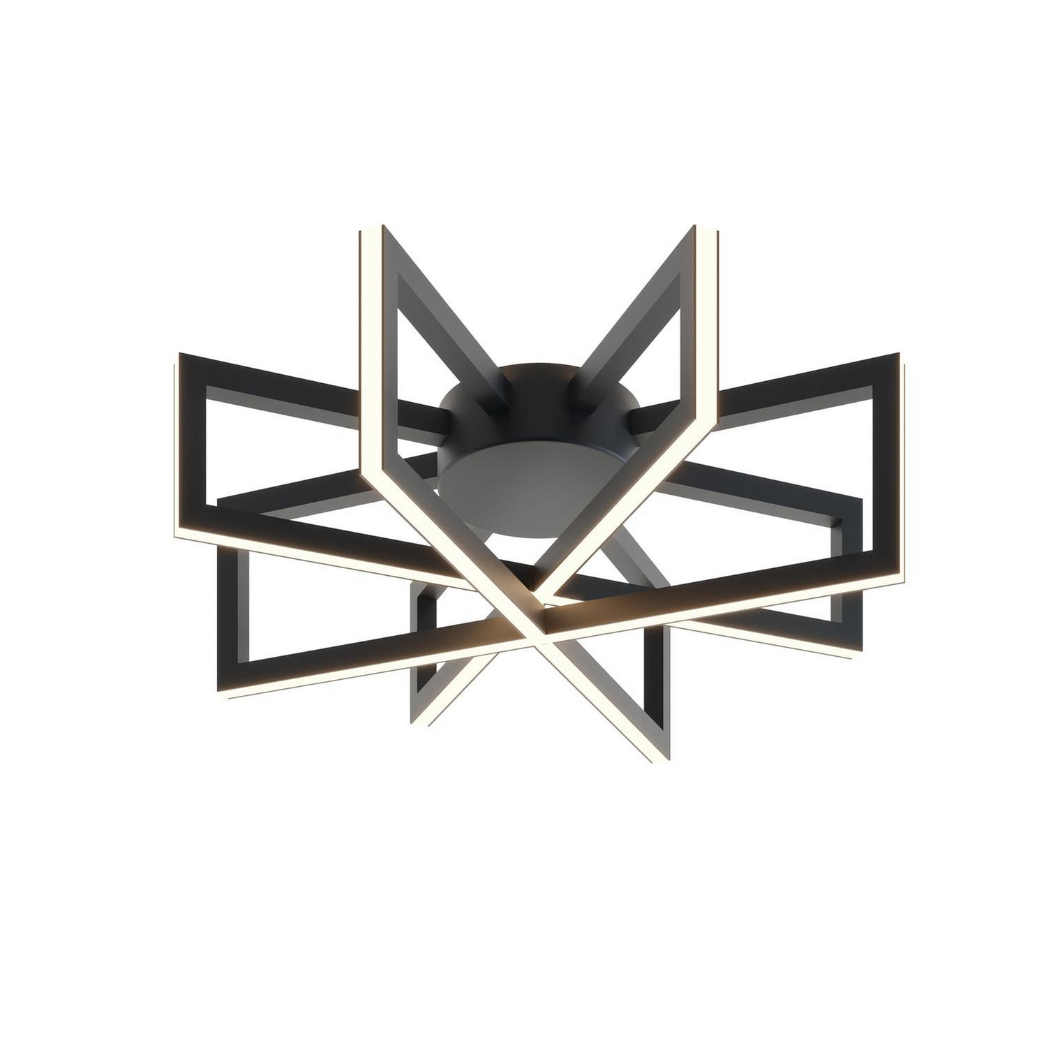 Cass LED Flush Mount in Black