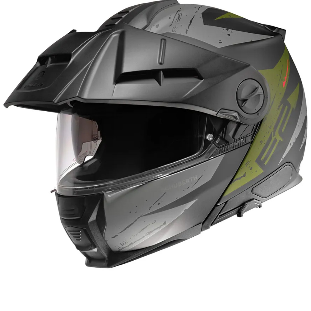 Schuberth E2 Explorer Dark Green Modular Helmet Size L