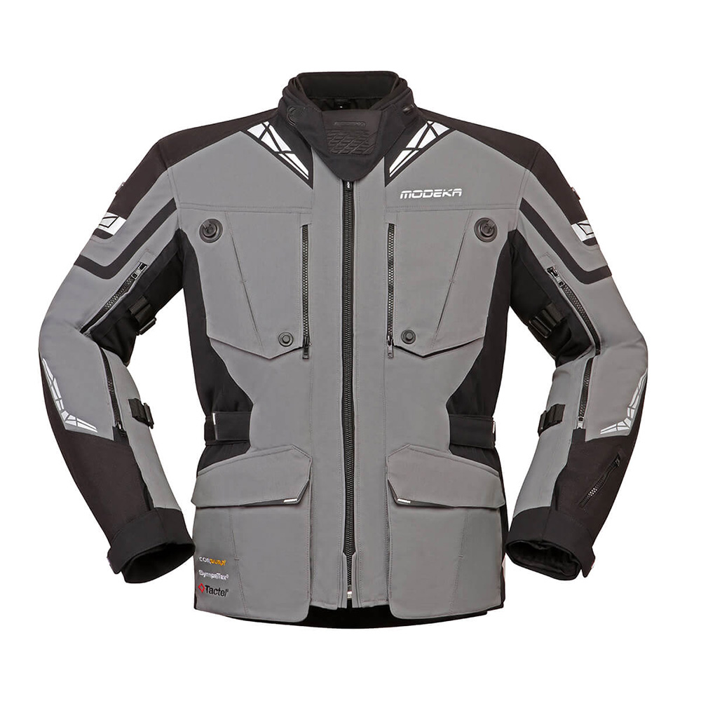 Modeka Panamericana II Jacket Grey Black Size 2XL