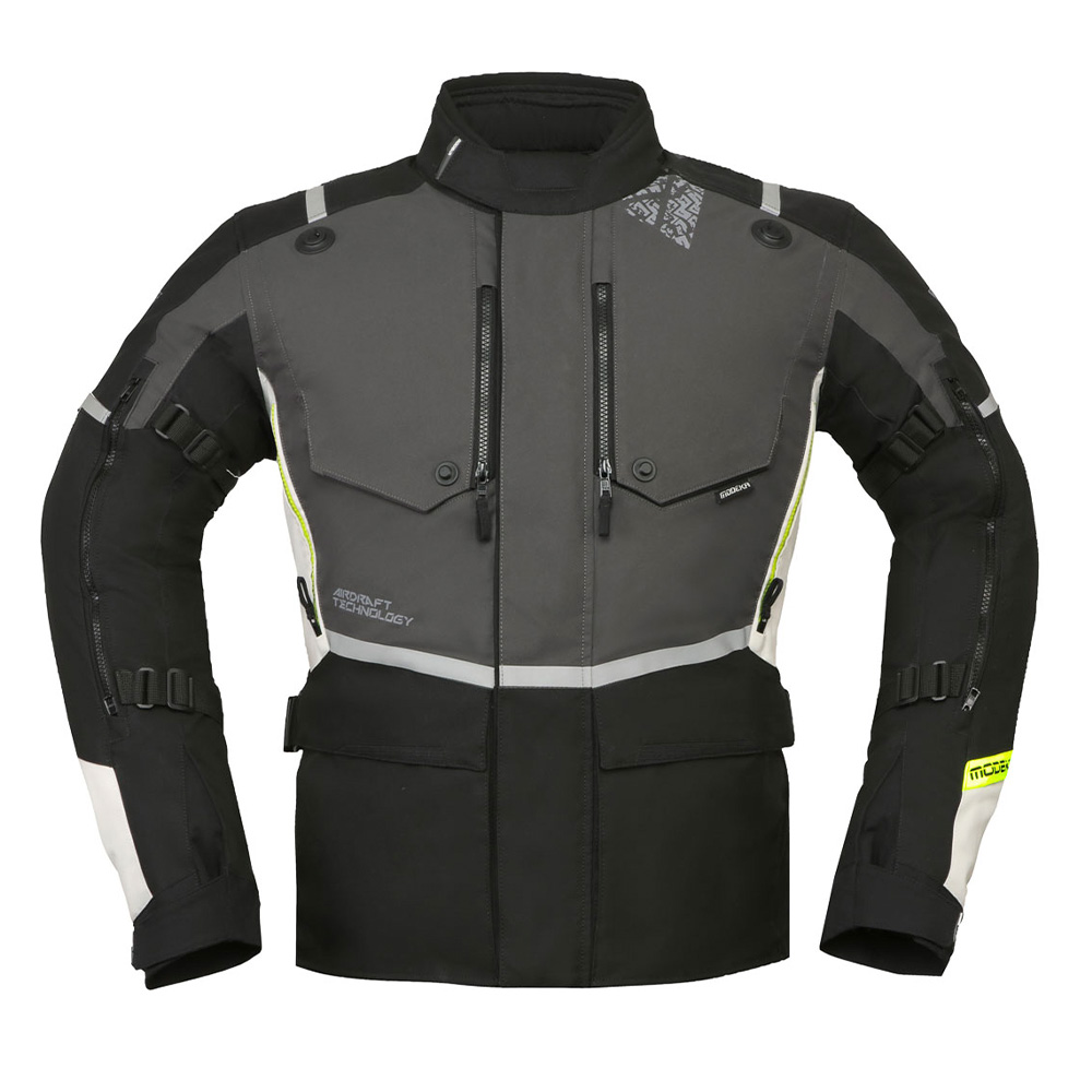 Modeka Trohn Jacket Dark Gray Light Gray Size M