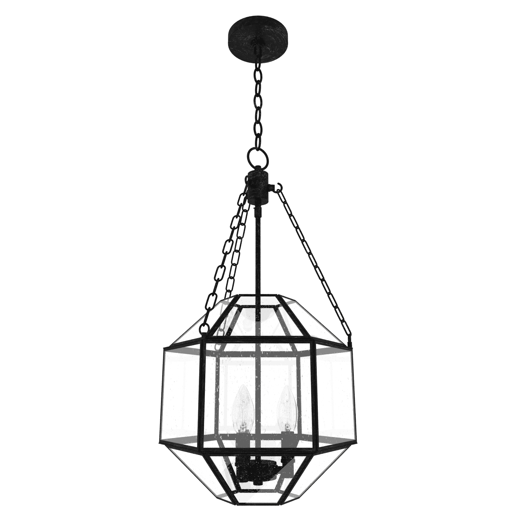 Hunter Indria 3-Light Pendant in Rustic Iron