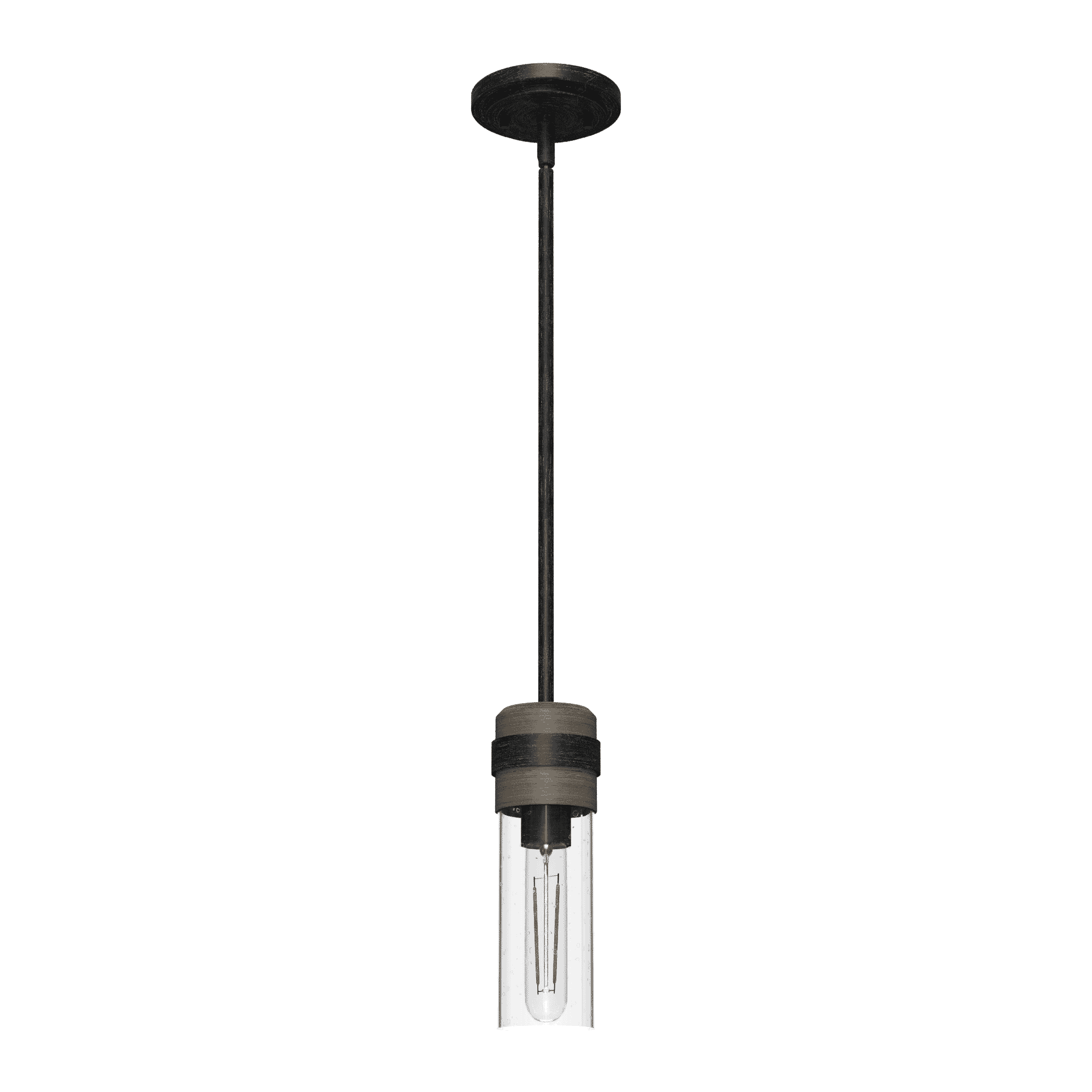 Hunter River Mill Mini Pendant in Rustic Iron