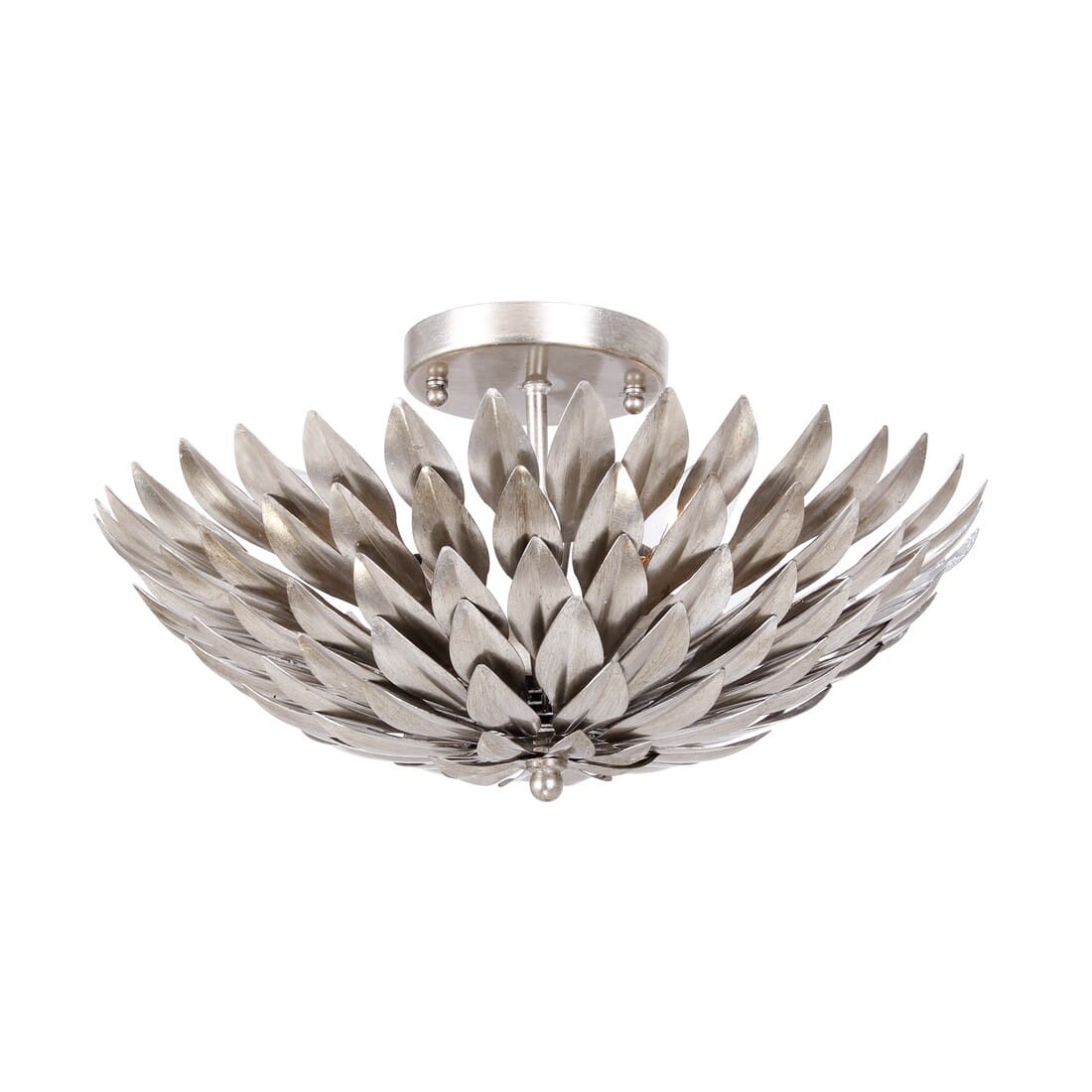 Broche 4-Light Ceiling Light in Antique Silver