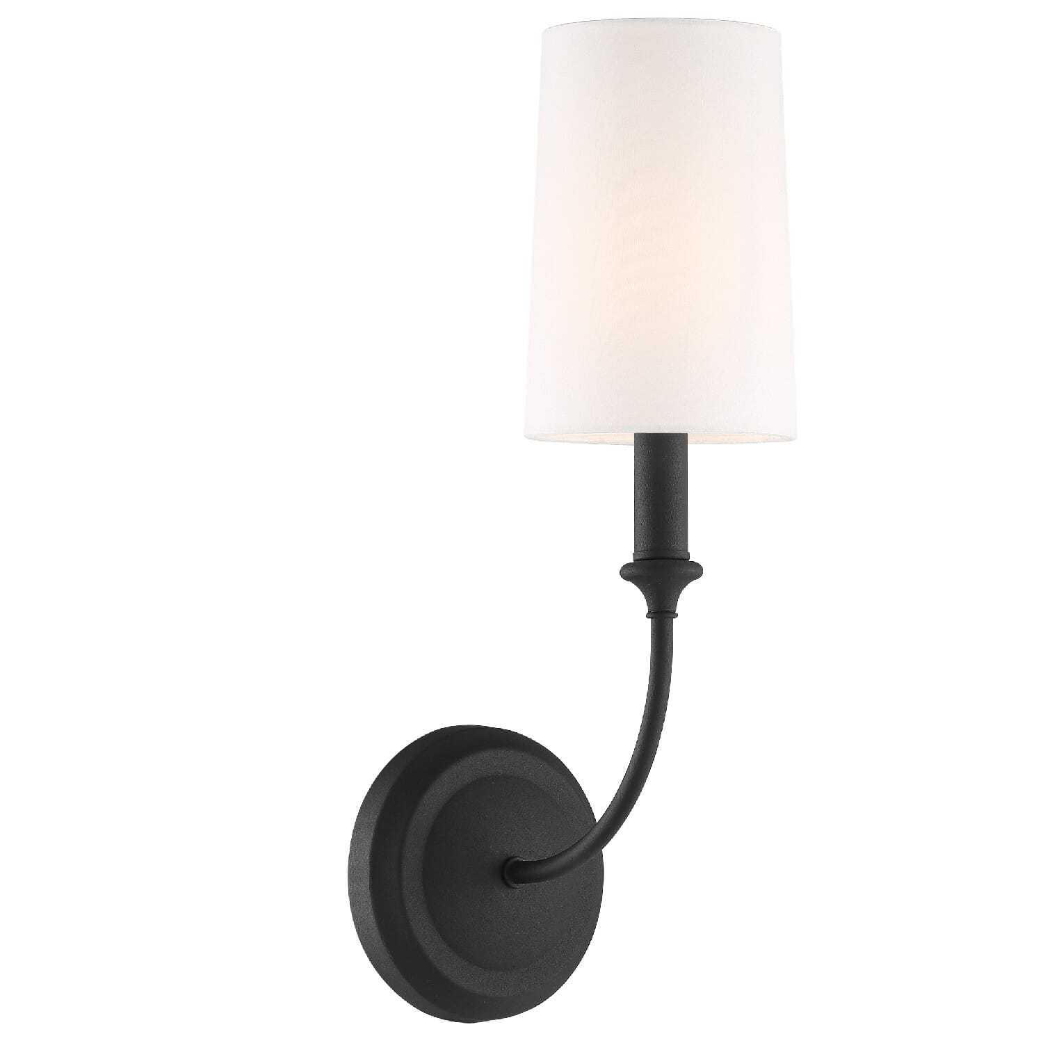 Sylvan Wall Sconce in Black Forged