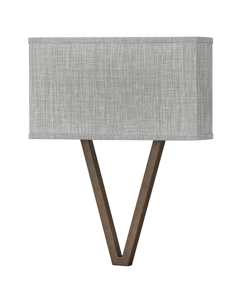 Vector Heathered Gray Wall Sconce In Walnut