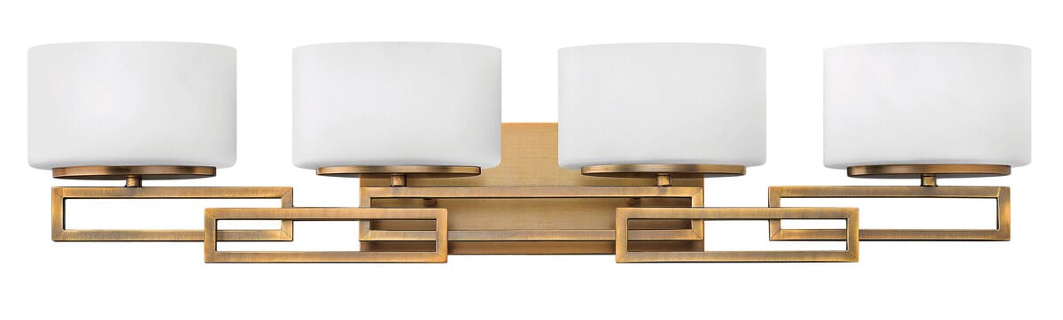 Lanza 4-Light Bathroom Vanity Light In Brushed Bronze