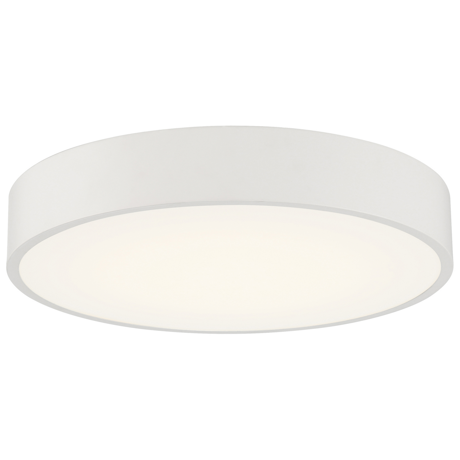 Como 1-Light LED Flush Mount in White