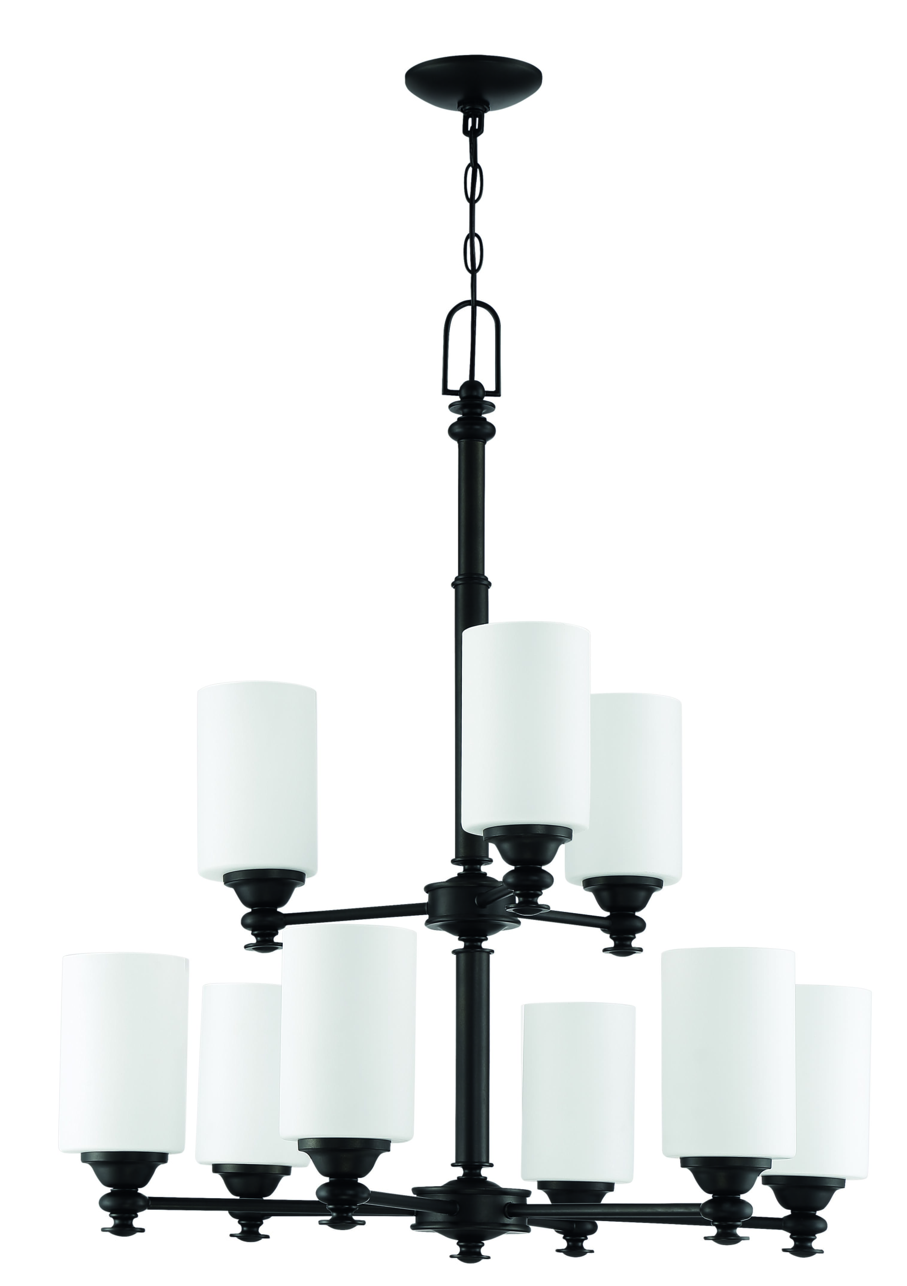 Dardyn 9-Light Transitional Chandelier in Espresso