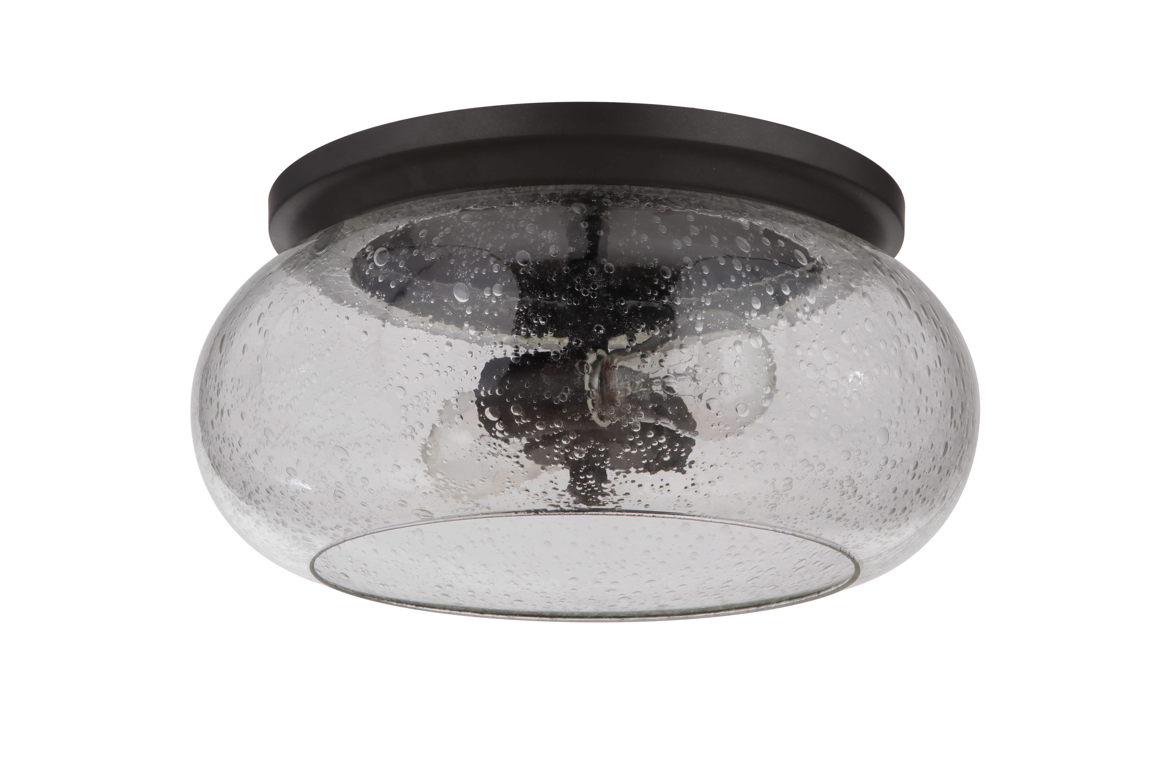 Serene 2-Light 15" Ceiling Light in Espresso