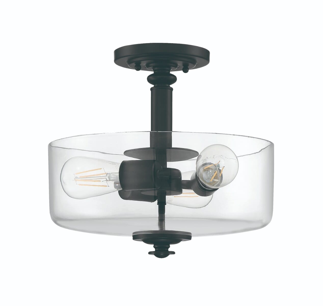 Dardyn 3-Light Mini Pendant in Flat Black