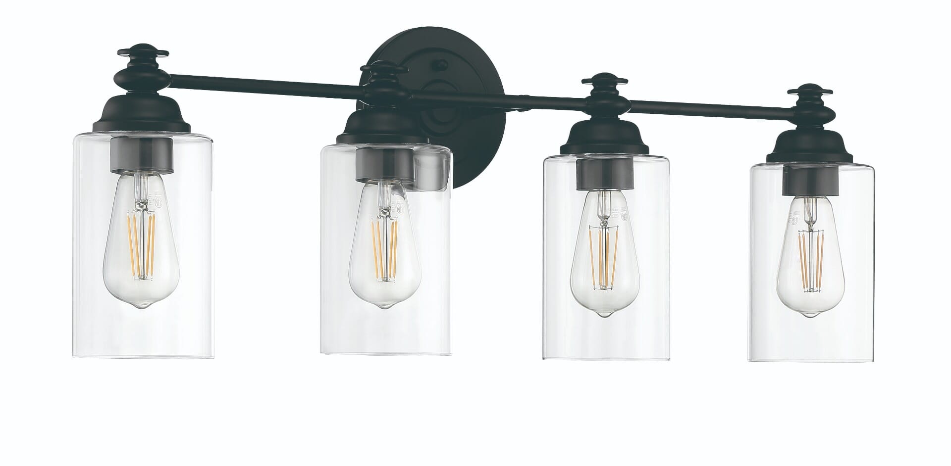 Dardyn 4-Light Mini Pendant in Flat Black