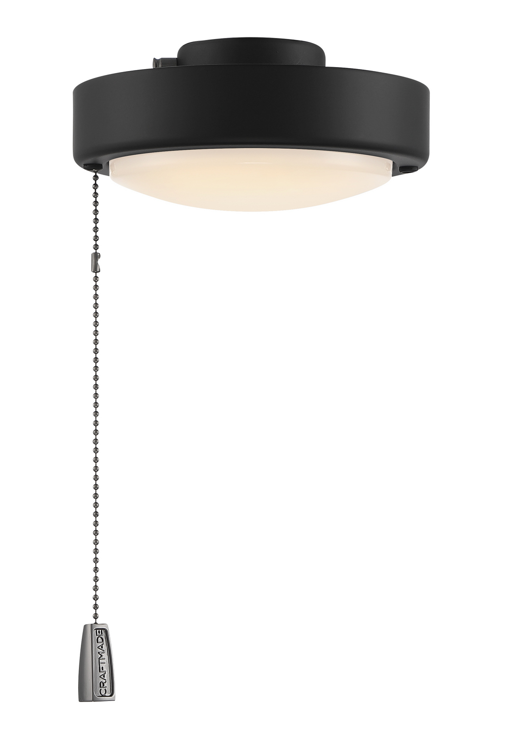 Light Kit-Disk 1-Light LED Disk Fan Light Kit in Flat Black