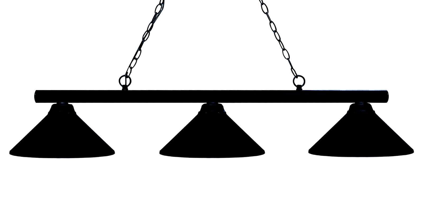 Sharp Shooter 3-Light Linear Pendant Light In Matte Black