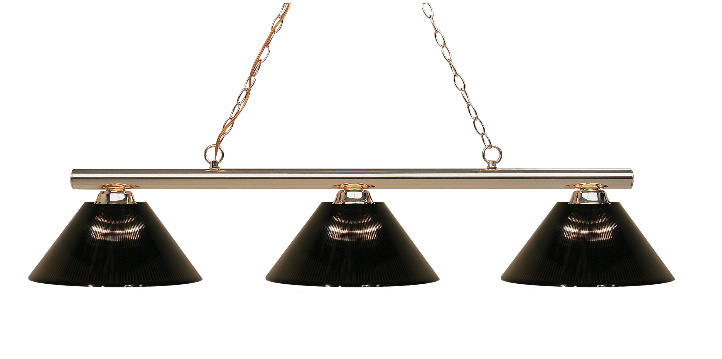 Sharp Shooter 3-Light Linear Pendant Light In Polished Brass