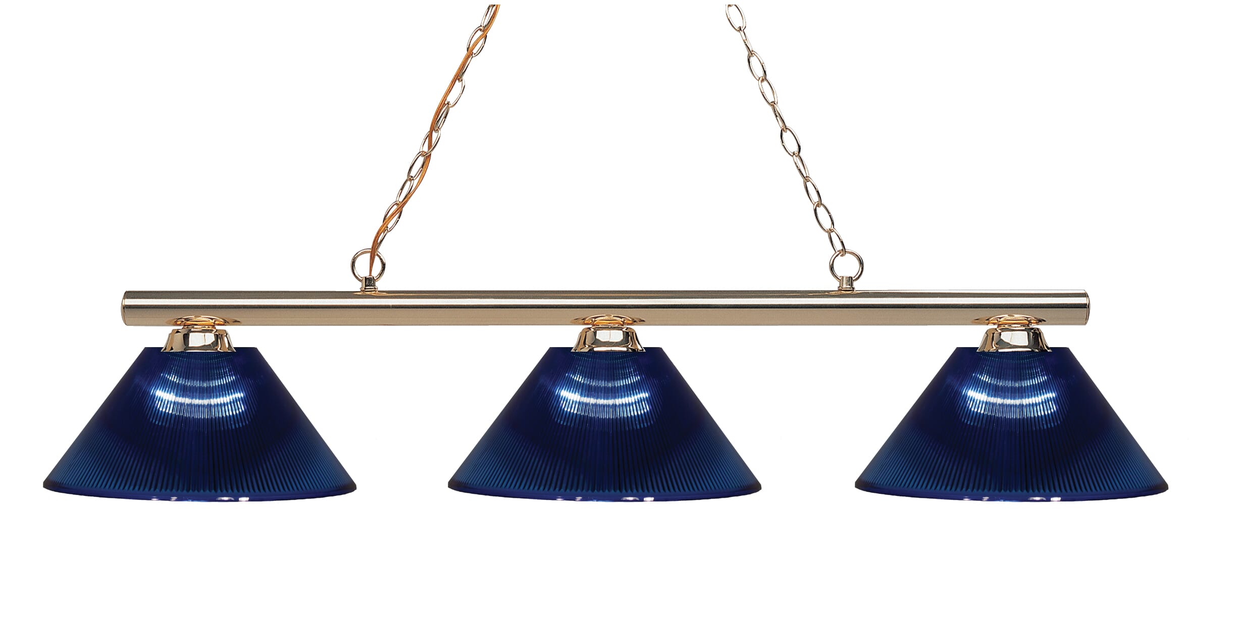 Sharp Shooter 3-Light Linear Pendant Light In Polished Brass
