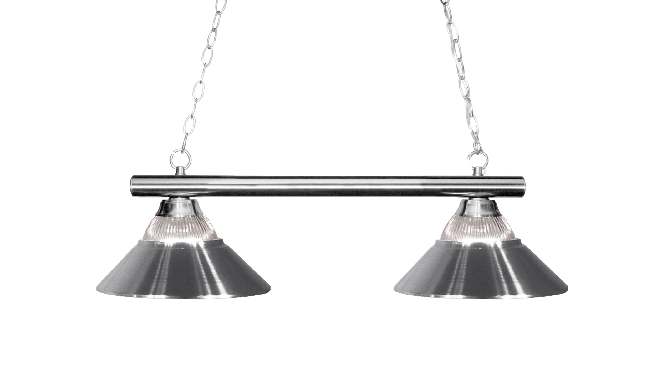 Sharp Shooter 2-Light Linear Pendant Light In Chrome