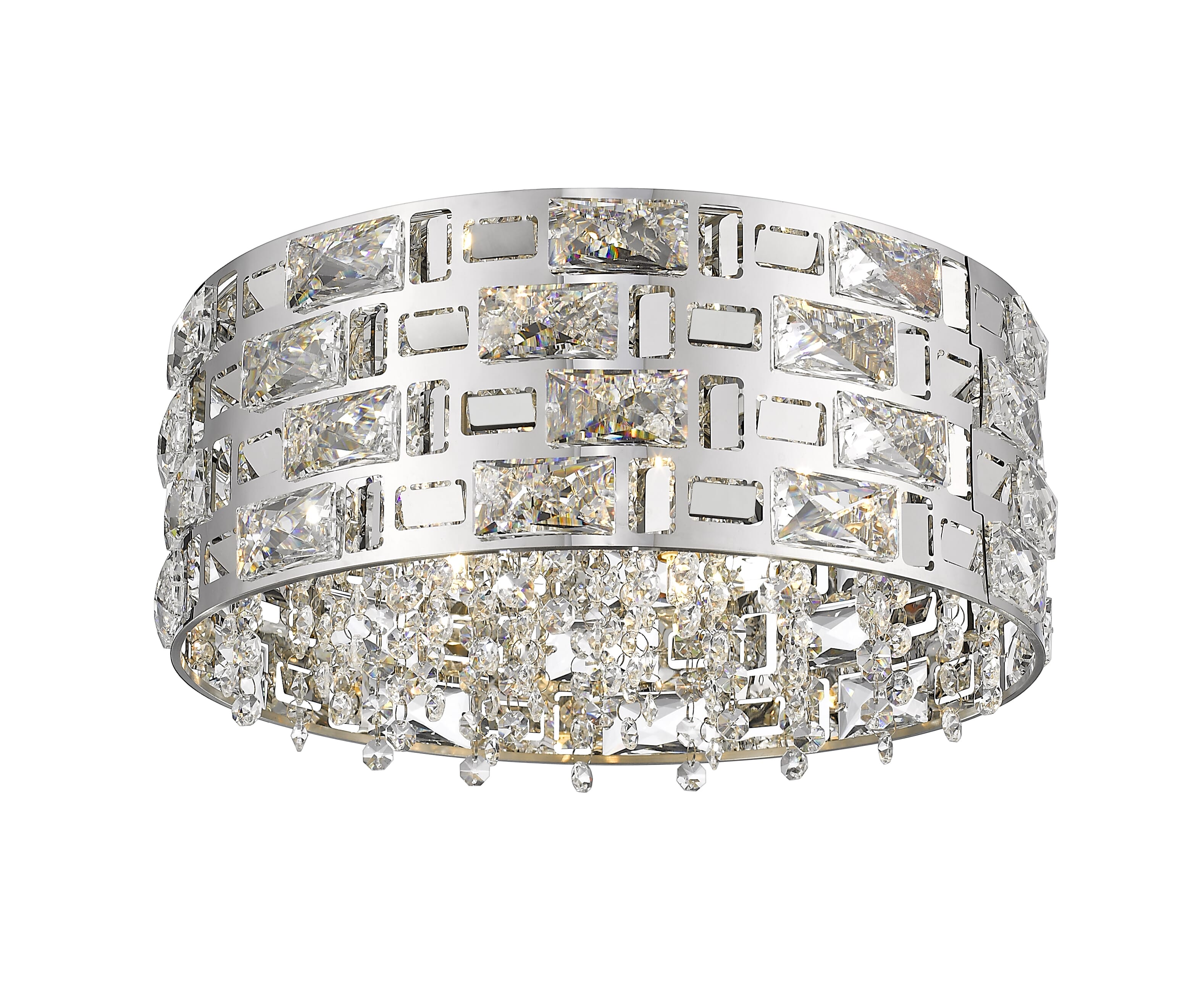 Aludra 5-Light Flush Mount Ceiling Light In Chrome