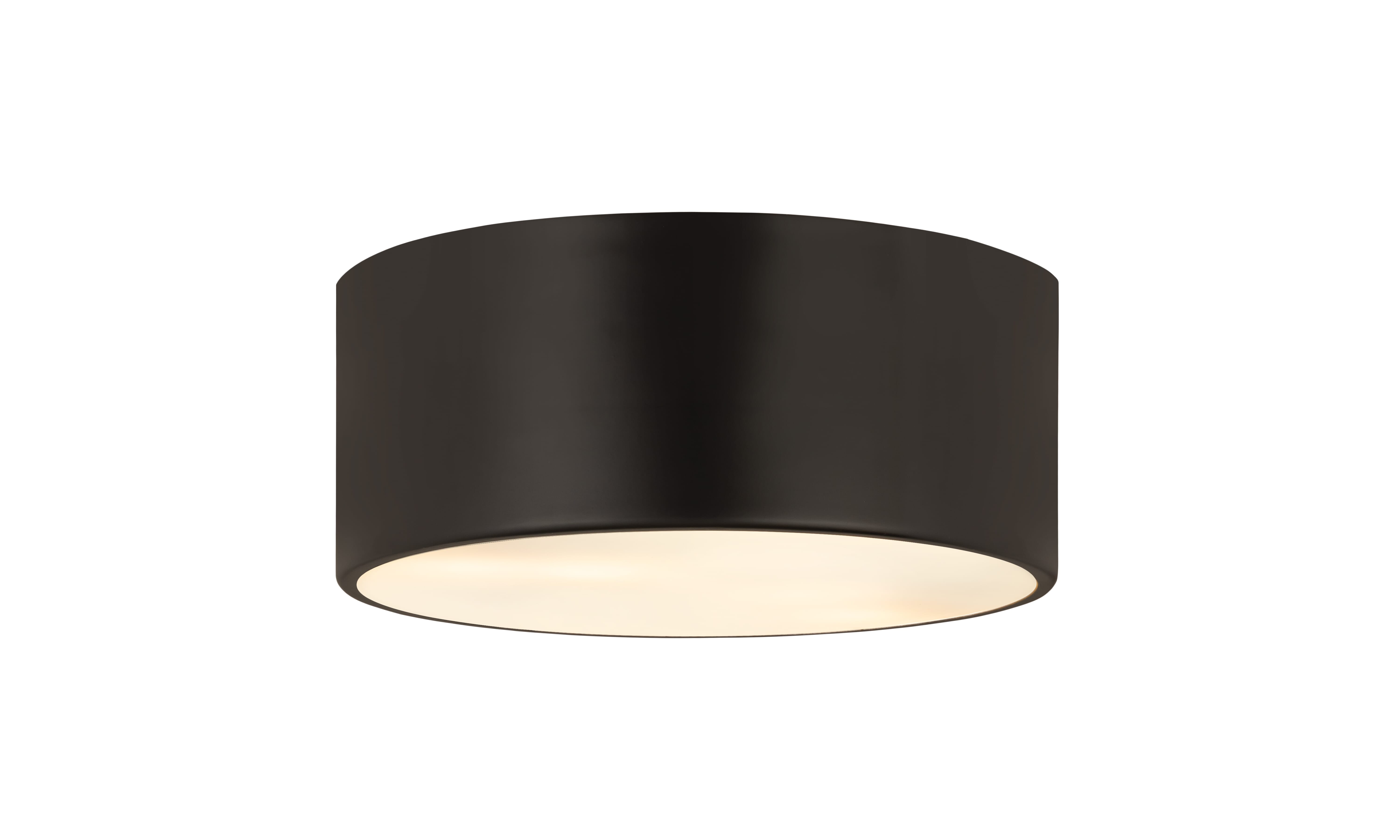 Harley 2-Light Flush Mount Ceiling Light In Matte Black