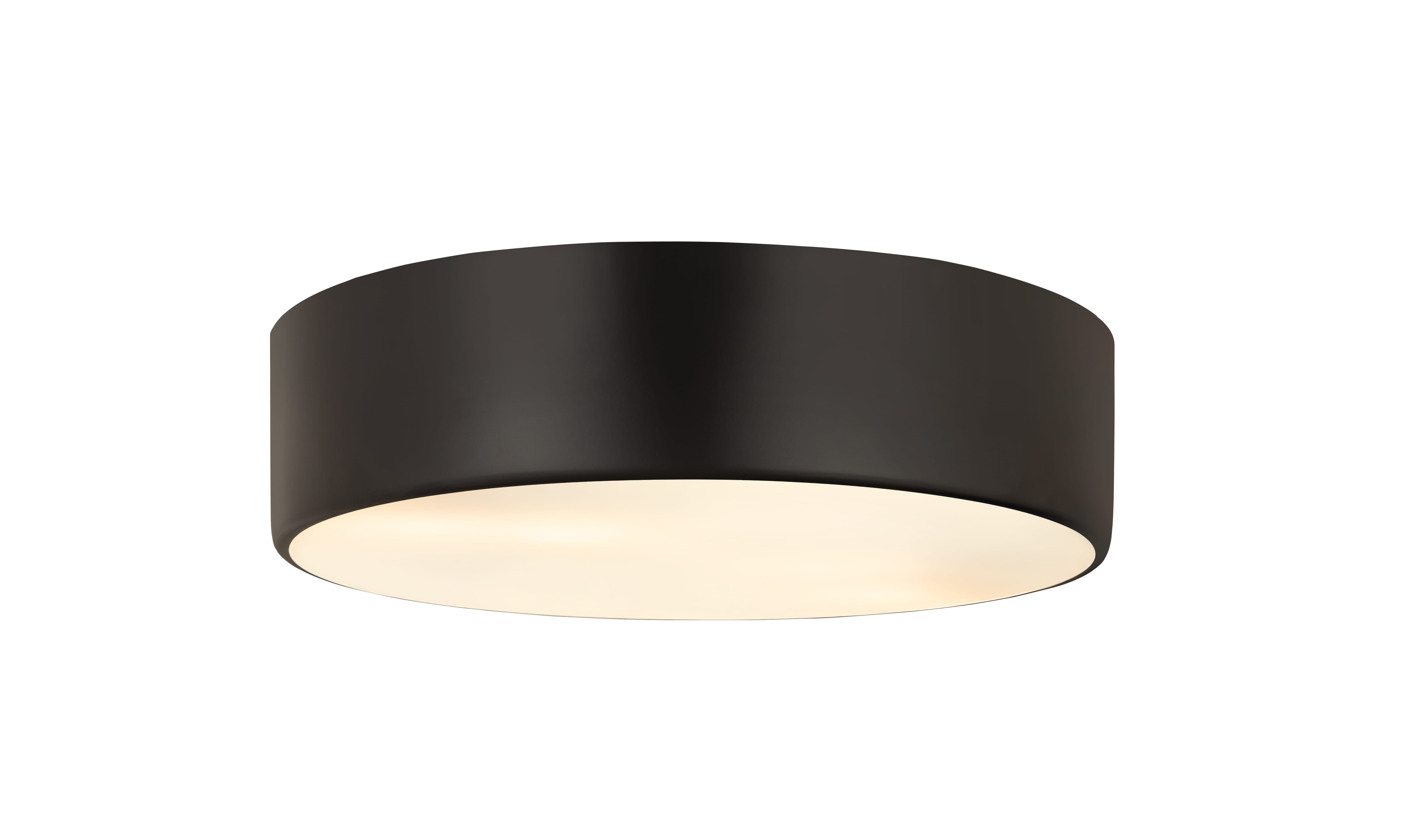 Harley 3-Light Flush Mount Ceiling Light In Matte Black