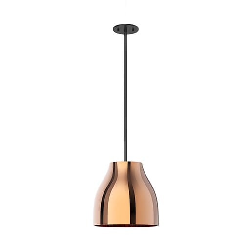 Kuzco Trinity Pendant Light in Black with Copper