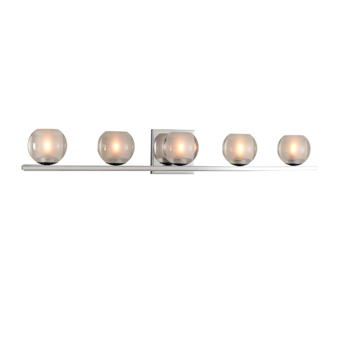 Corona 5-Light 33" Bathroom Vanity Light in Chrome