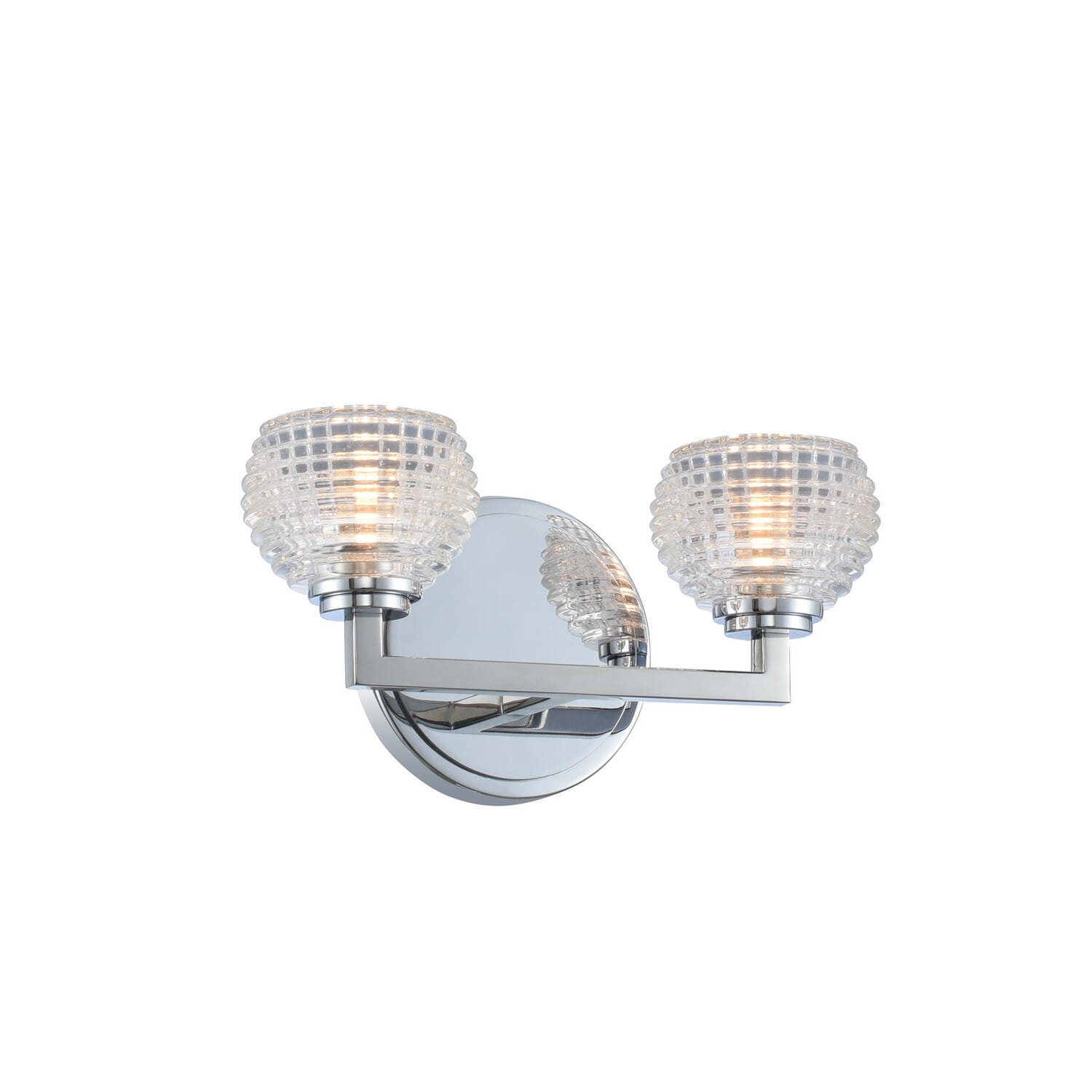 Marina 2-Light Bathroom Vanity Light in Chrome