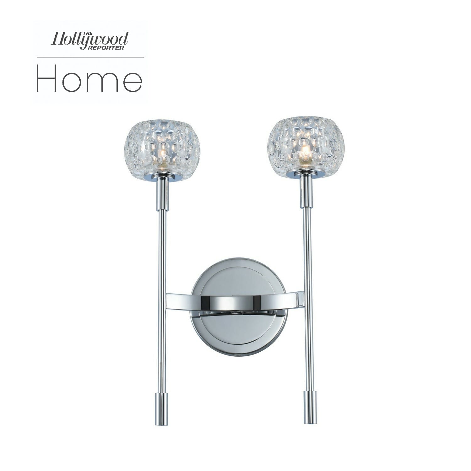 Mae 2-Light Wall Sconce in Chrome
