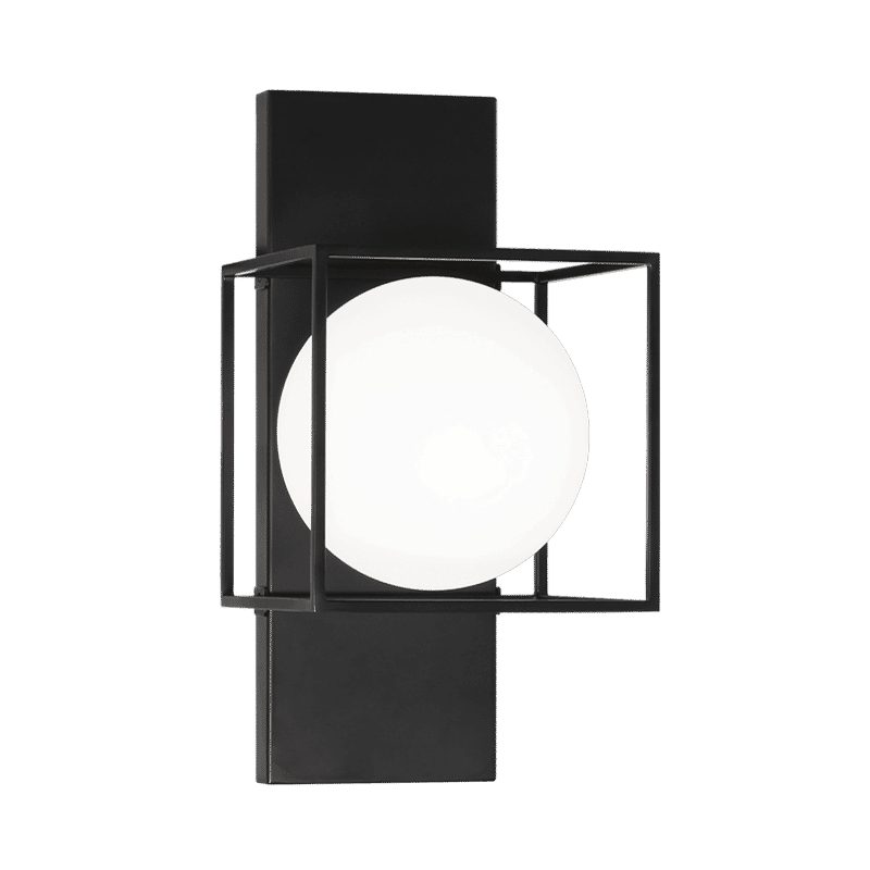 Matteo Squircle 1-Light Wall Sconce In Black