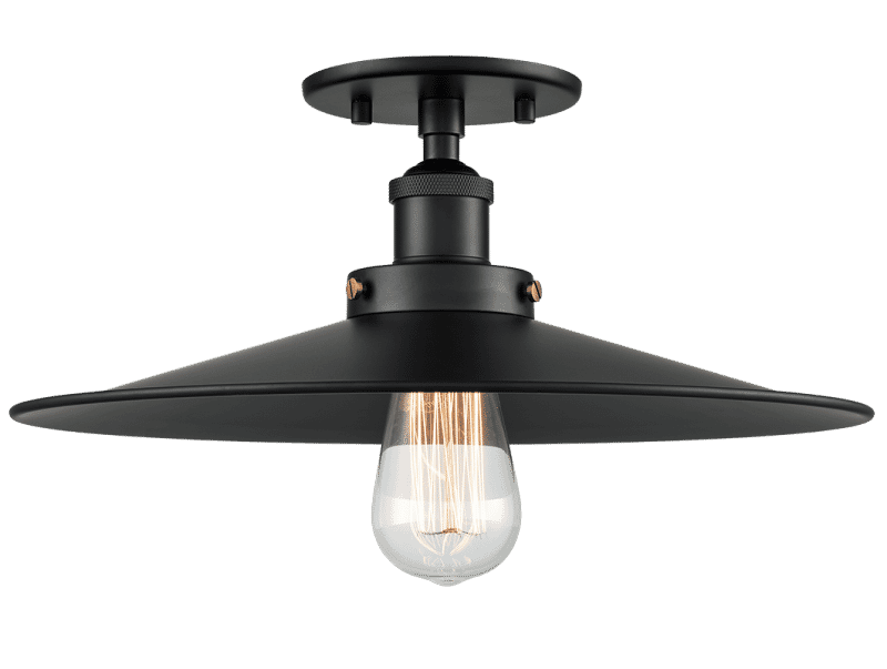 Matteo Bulstrode'S Workshop 1-Light Ceiling Light In Black