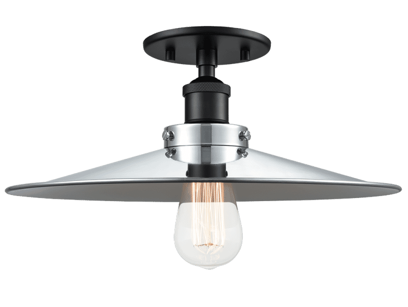 Matteo Bulstrode'S Workshop 1-Light Ceiling Light In Black