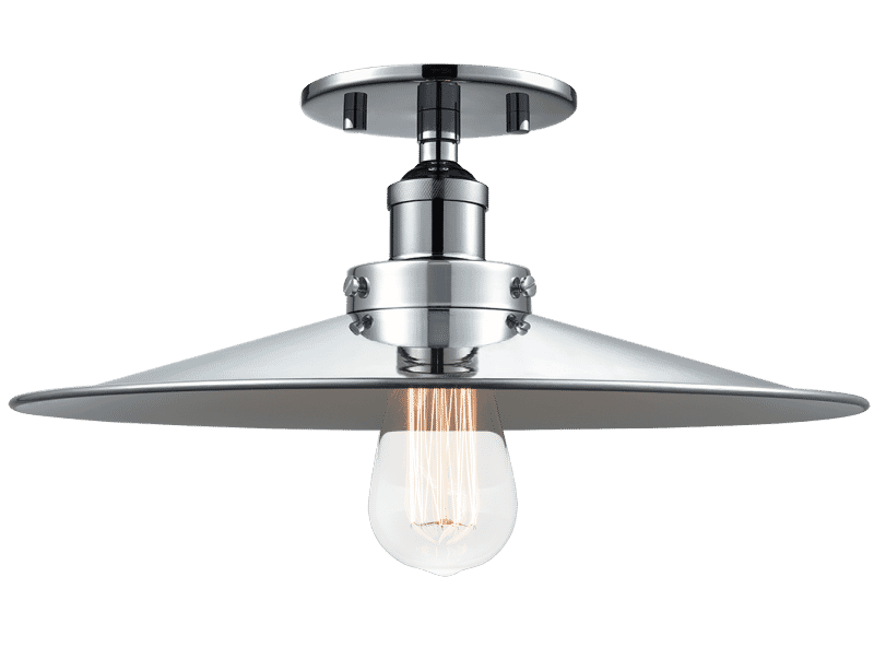 Matteo Bulstrode'S Workshop 1-Light Ceiling Light In Chrome