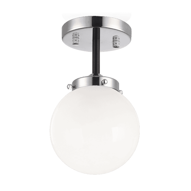 Matteo Maru 1-Light Ceiling Light In Chrome