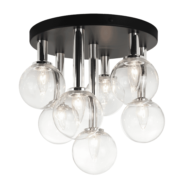 Matteo Stellar 7-Light Ceiling Light In Black