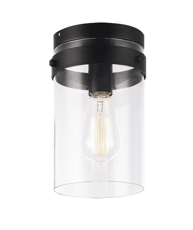 Matteo Zale 1-Light Ceiling Light In Black