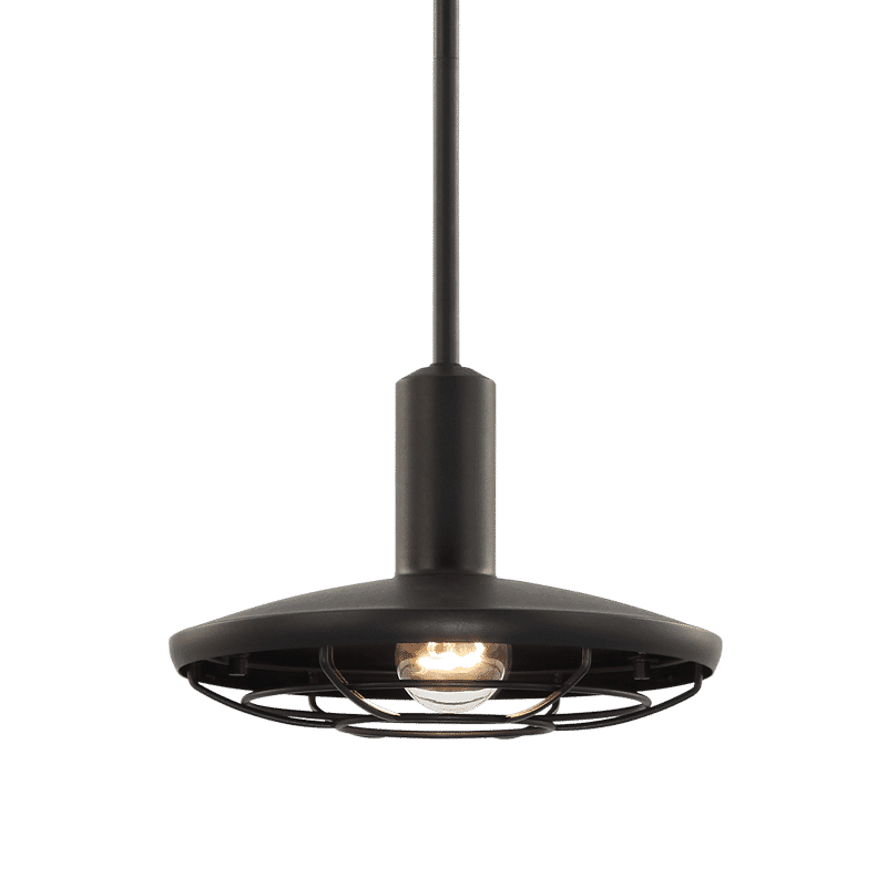 Compton 1-Light Pendant Light In Matte Black