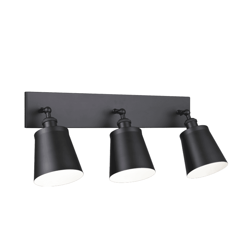 Matteo Kinsley 3-Light Wall Sconce In Black