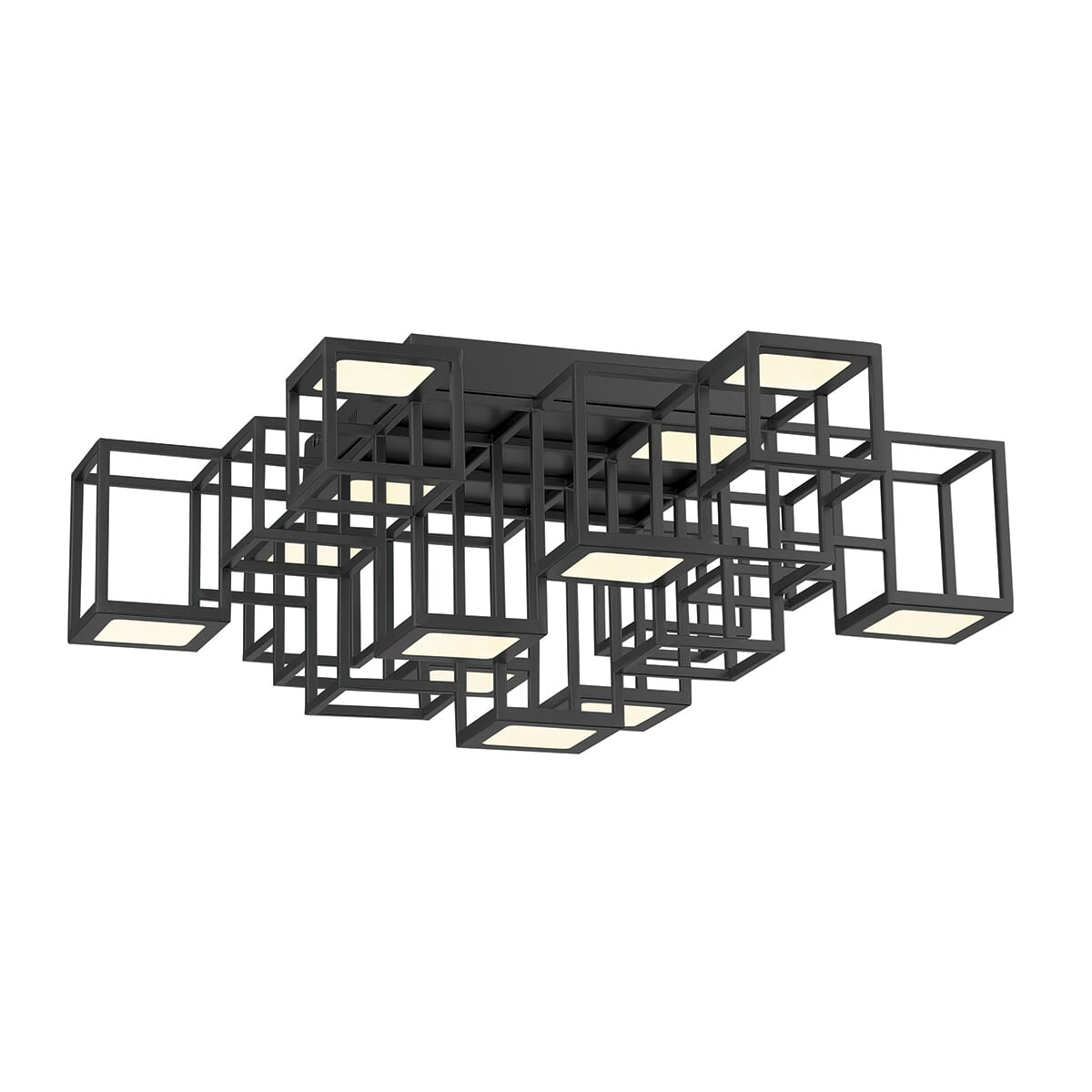 Ferro 1-Light Ceiling Light in Black