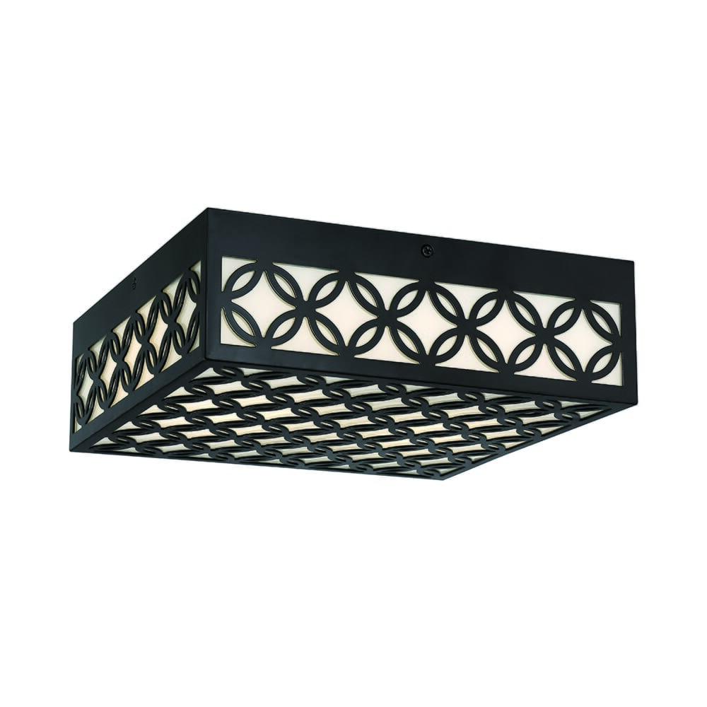 Clover 1-Light Ceiling Light in Black