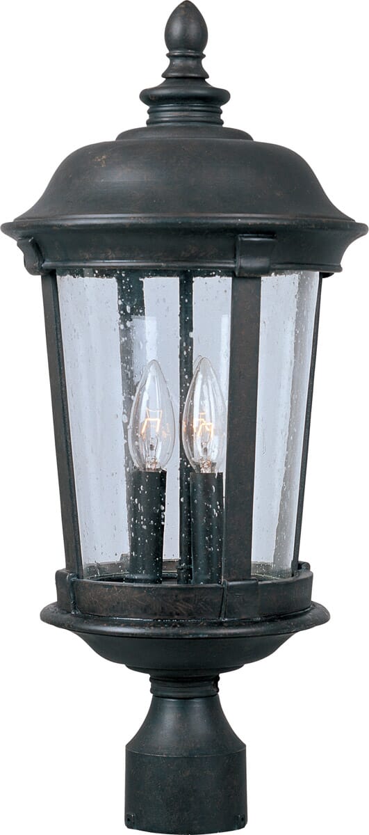 Dover VX 3-Lt 21" Outdoor Post Mount, Bronze