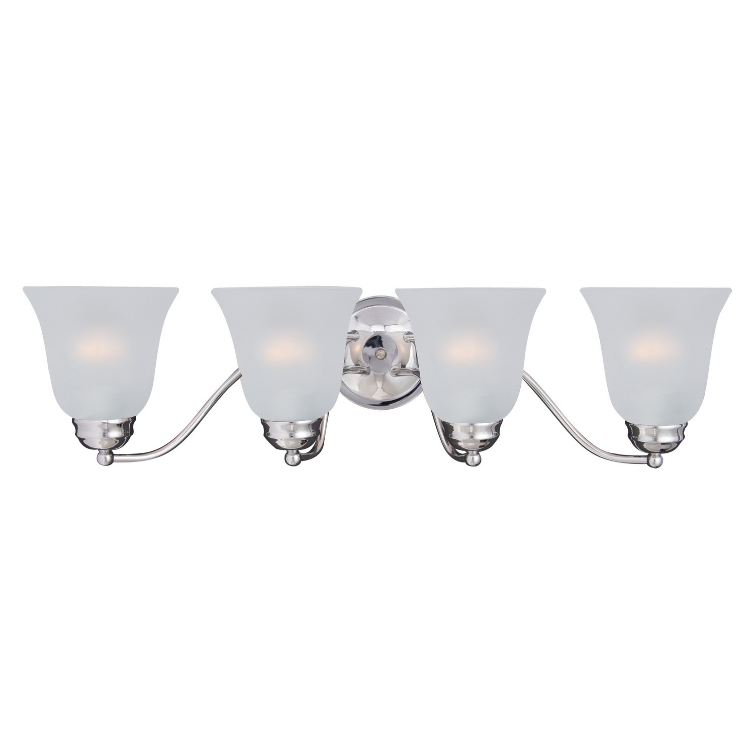 Basix 4-Light Bathroom Vanity Light in Polished Chrome