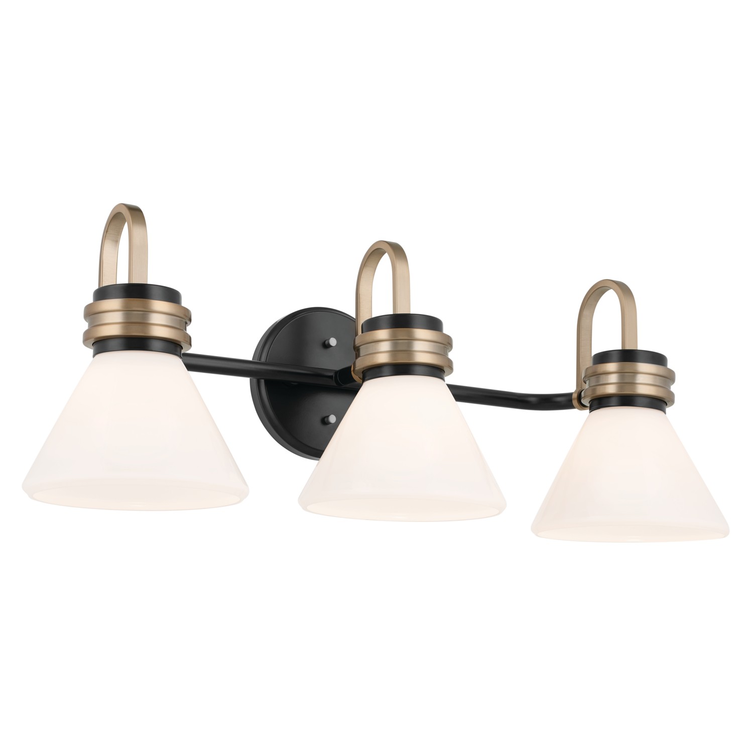 Farum 3-Light Bathroom Vanity Light in Black