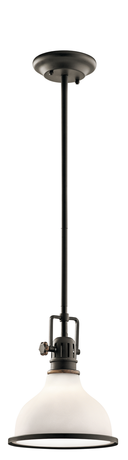 Hatteras Bay 1-Light Mini Pendant in Olde Bronze