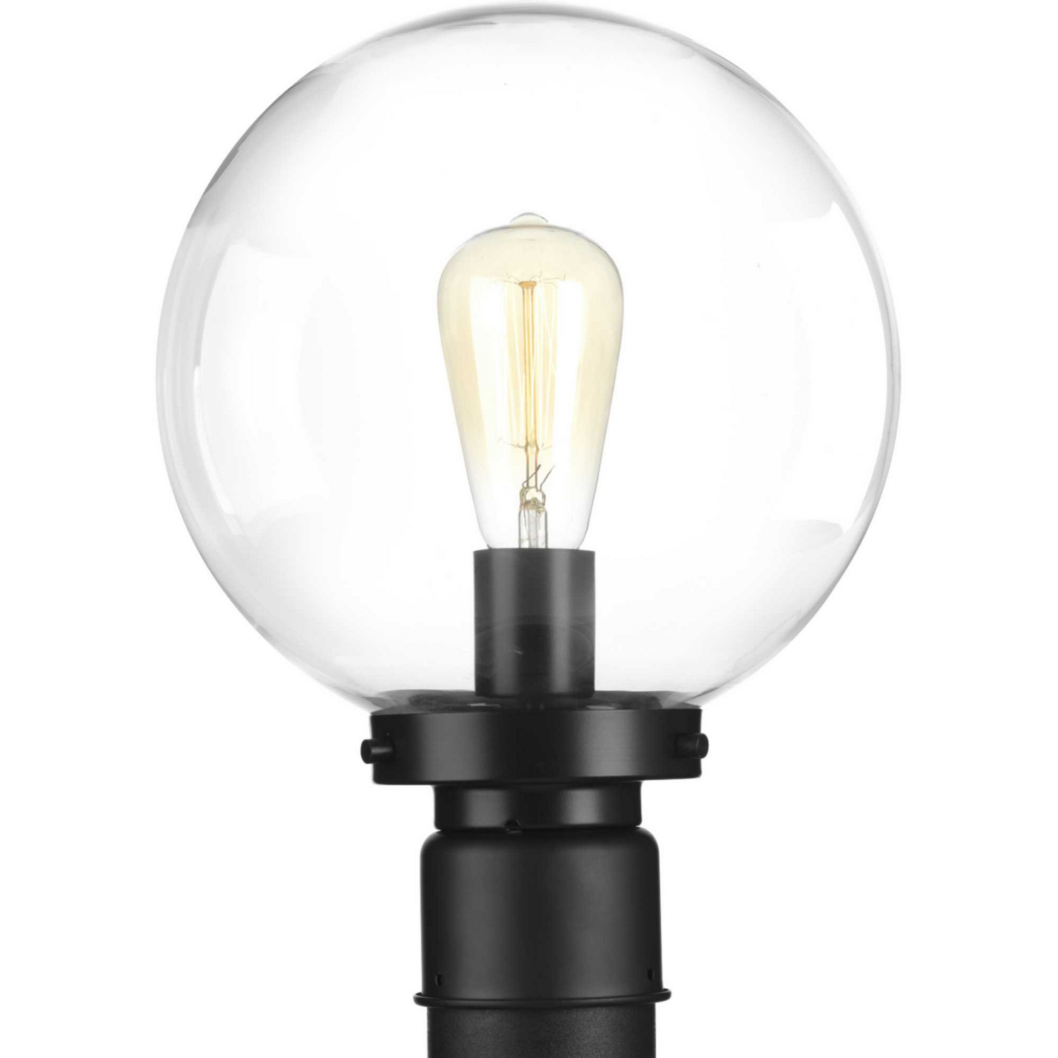 Globe Lanterns 1-Light Post Lantern in Black
