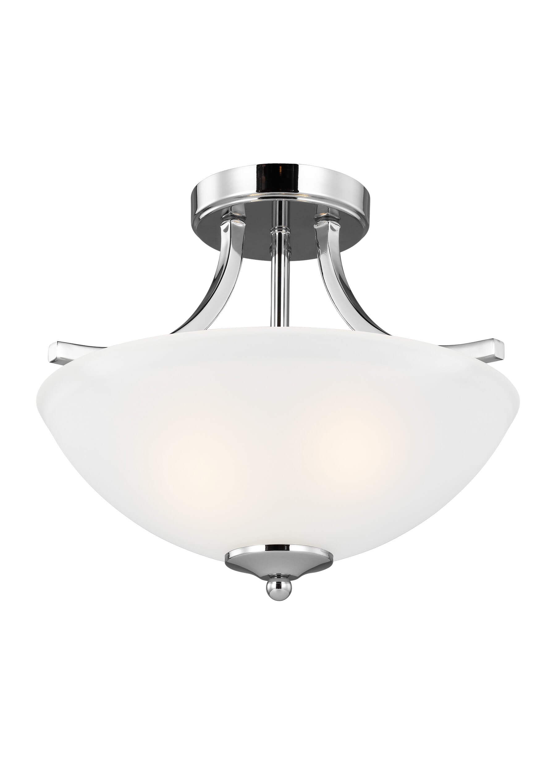 Geary 2-Light Ceiling Light in Chrome