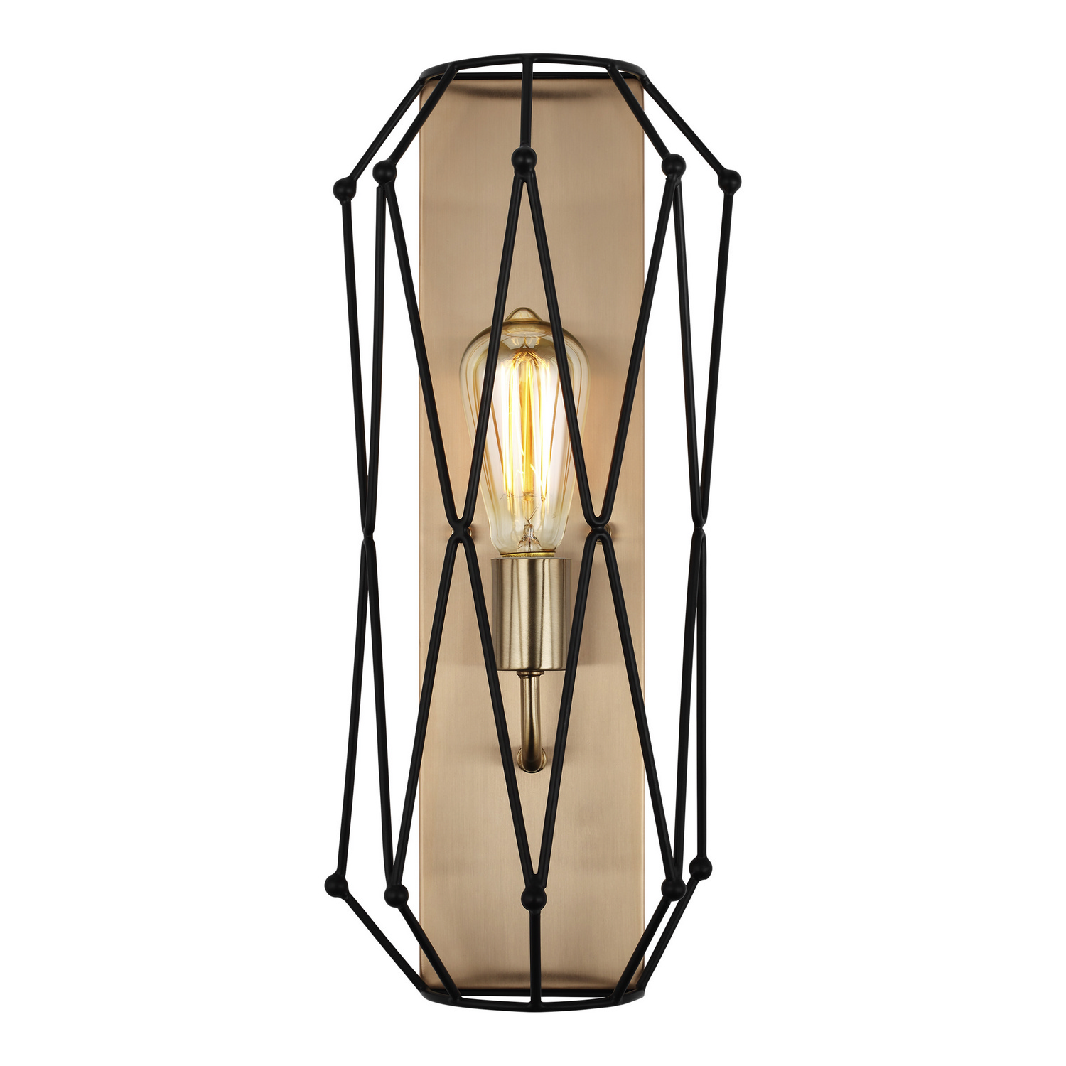 Zarra Bathroom Vanity Light in Satin Brass