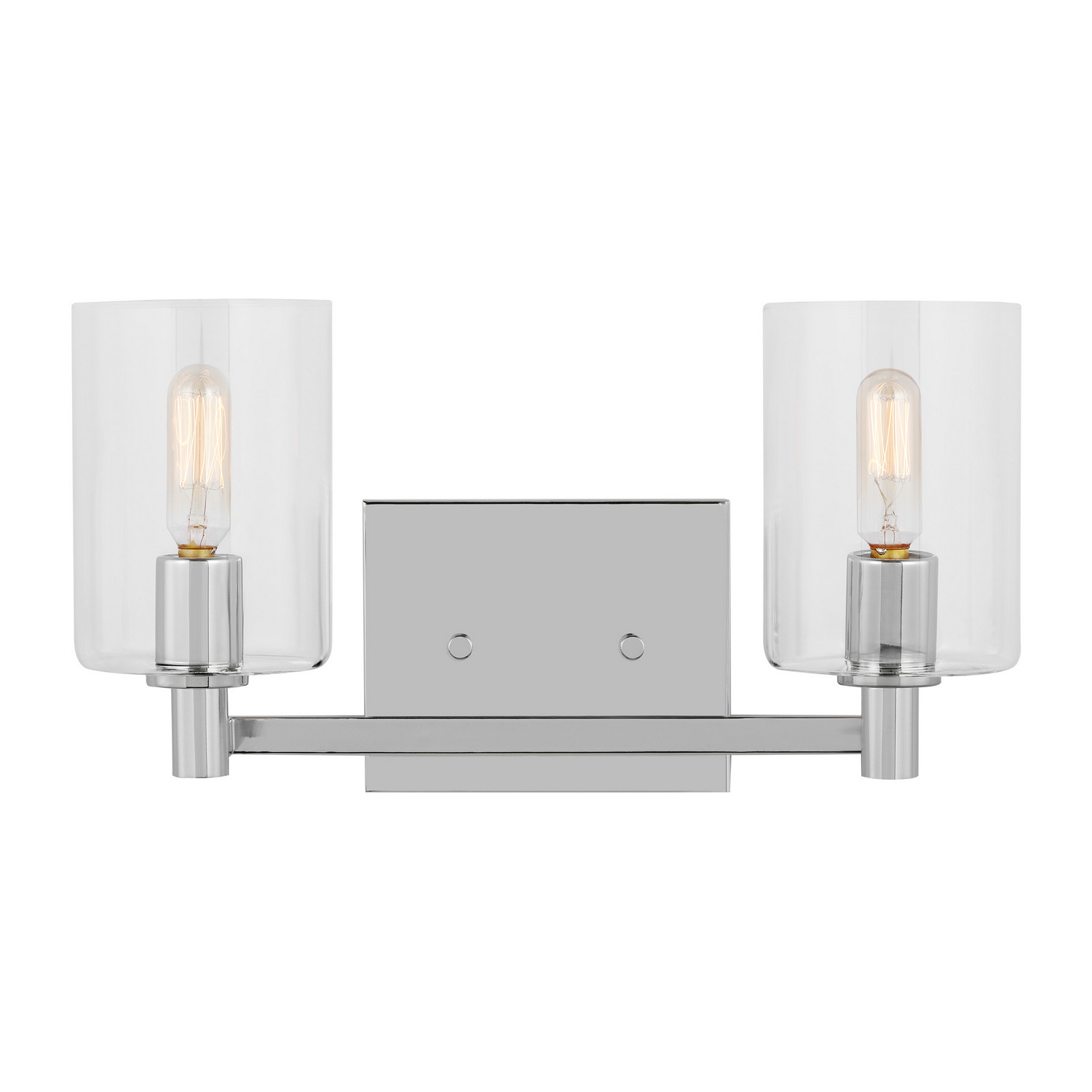 Fullton 2-Light Bathroom Vanity Light in Chrome